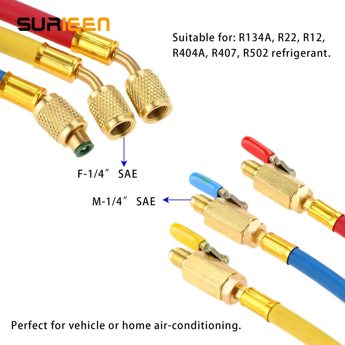 SURIEEN red blue yellow knobs displayed for fast line identification and reduced errors