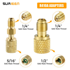 SURIEEN gauge face with R410A R134A R22 scales for fast readings