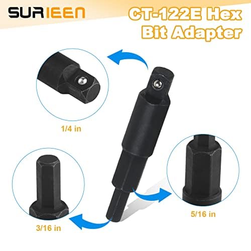 SURIEEN hex adapter detail with bead structure for secure retention and impact resistance