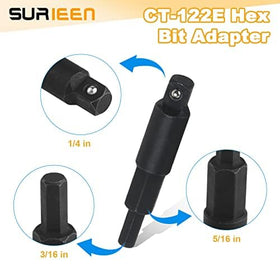 SURIEEN hex adapter detail with bead structure for secure retention and impact resistance
