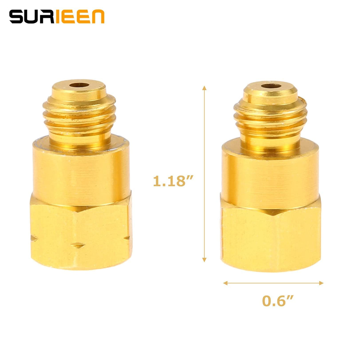 SURIEEN hose connected to a car AC port showing easy, safe in-vehicle use