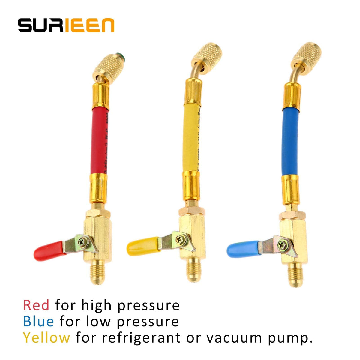SURIEEN hose beside ruler showing 7-inch length for compact, manageable connections