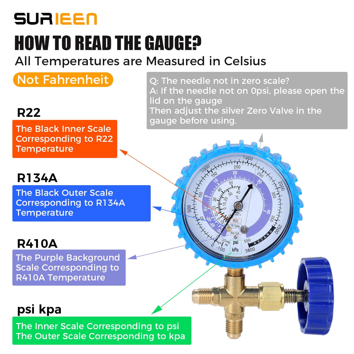 SURIEEN long 59 inch hoses displayed to show reach and flexibility