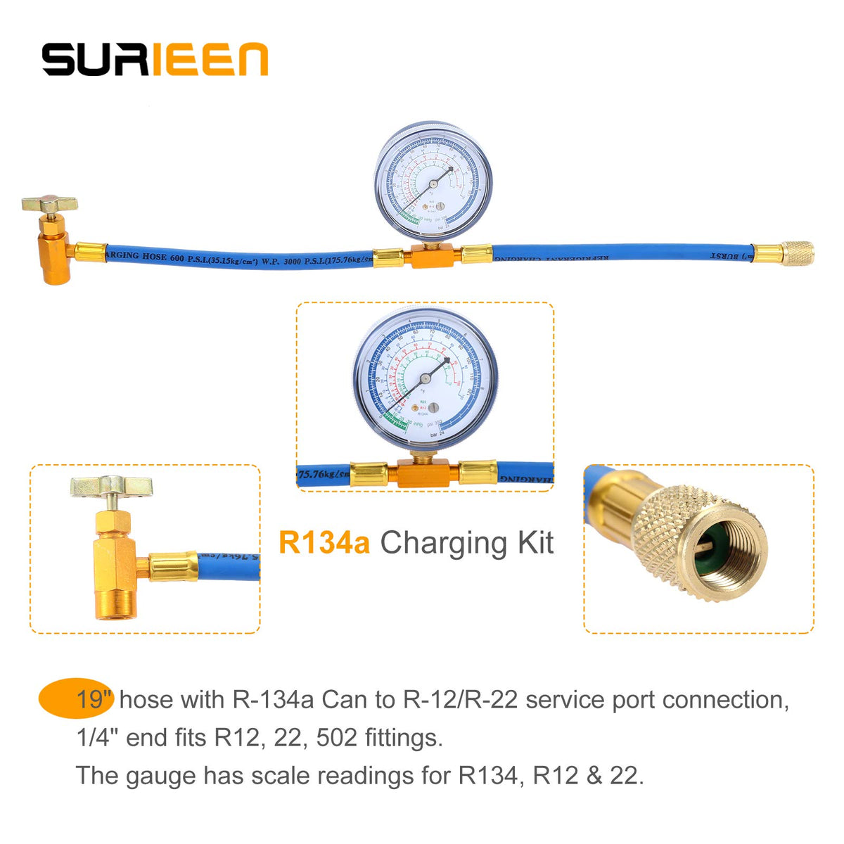 SURIEEN kit beside a ruler for scale to show compact size and transportability