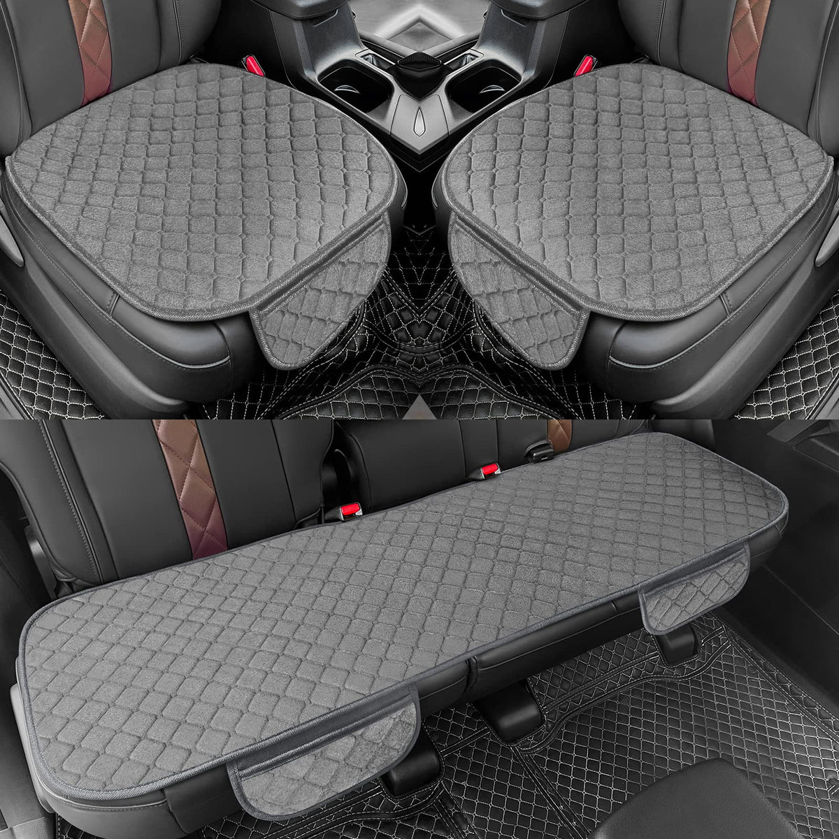 surpassme front seat cover packaging showing contents and benefits