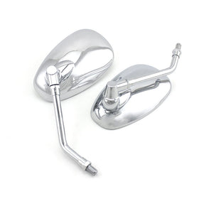 surpassme front view chrome mirrors shows polished finish and classic look