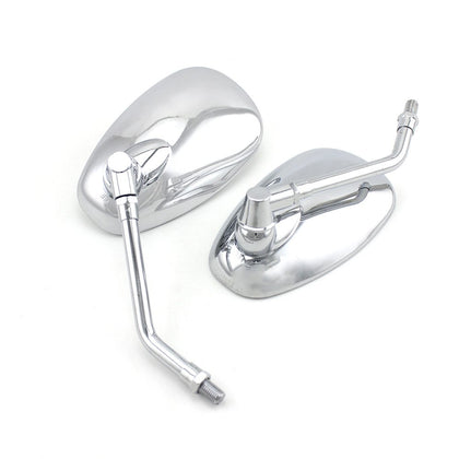 surpassme front view chrome mirrors shows polished finish and classic look