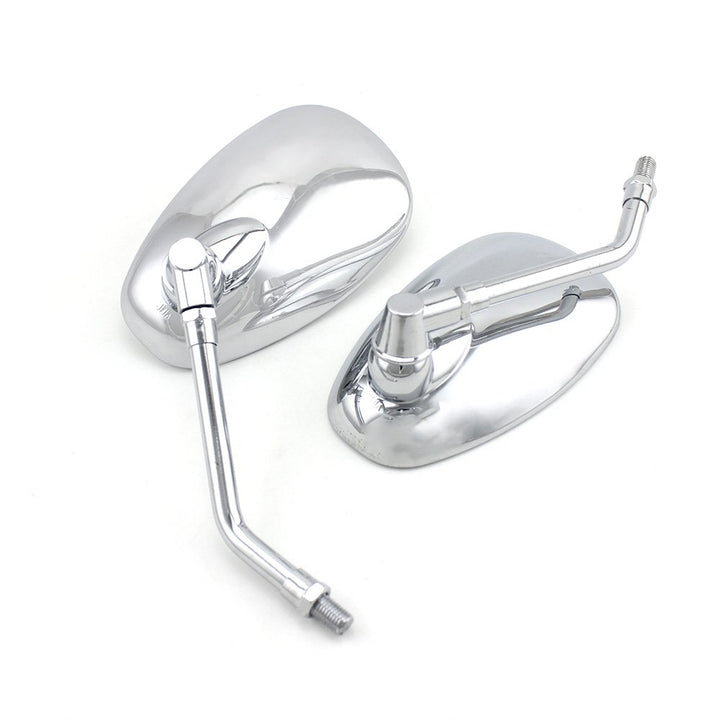 surpassme front view chrome mirrors shows polished finish and classic look