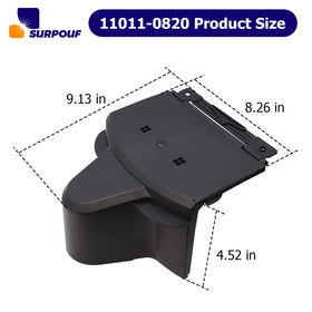SURPOUF close-up of mounting points illustrating secure fit benefit