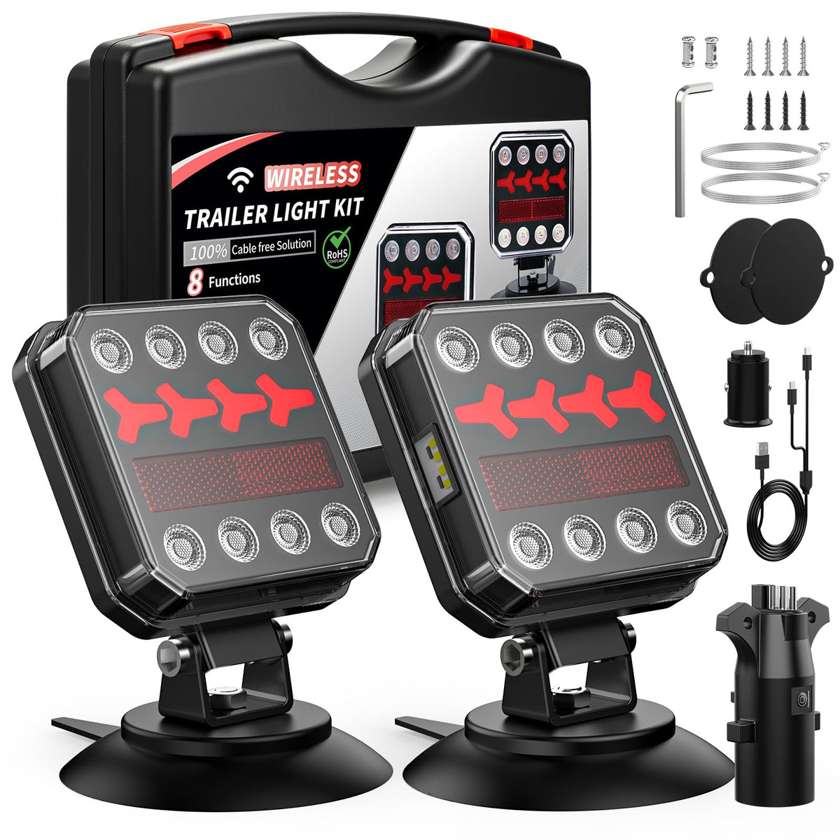 SURPUTS front kit view showing full light set and quick benefits