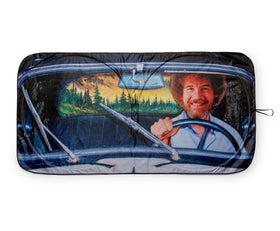 Surreal Entertainment Bob Ross sunshade front view showing full artwork and coverage benefit