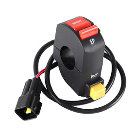 generic Surron switch next to tools showing compact size for space-saving benefit