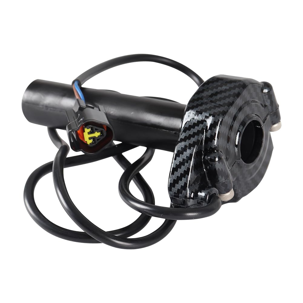 surron throttle handle front view showing clean profile and improved control