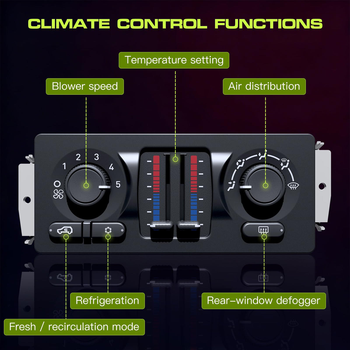Surtisita back connector pins matching factory harness, enables effortless plug-and-play install