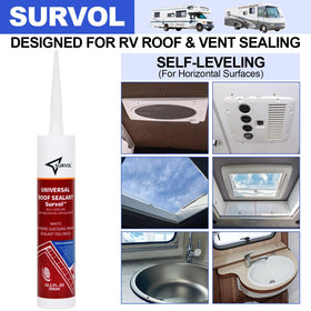 Survol close-up of self-leveling texture demonstrating even coverage