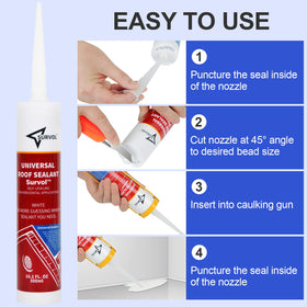 Survol sealant at roof edge detail highlighting strong adhesion to substrate