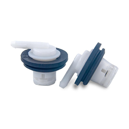 Suspenix front packaging showing two vent valves and grommets, durable replacement