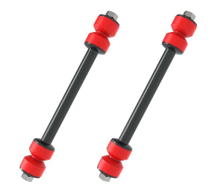 Suspension Dudes packaging showing front sway bar links and included parts for easy identification