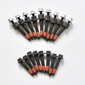 SUSUCAR passenger-side manifold installation showing proper bolt and stud usage