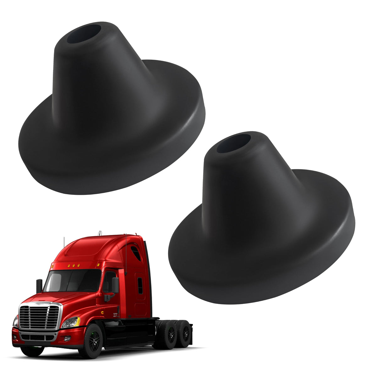 SUSUPACI front packaging showing two hood stop cones and part numbers for easy purchase
