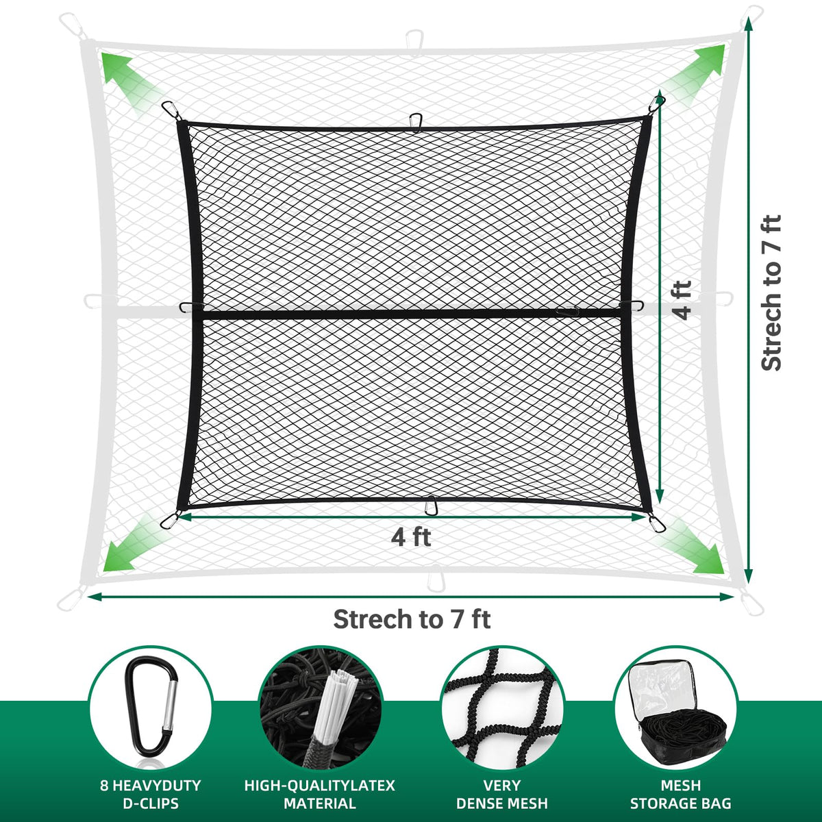 Suu66 bungee mesh detail highlighting elastic, durable weave