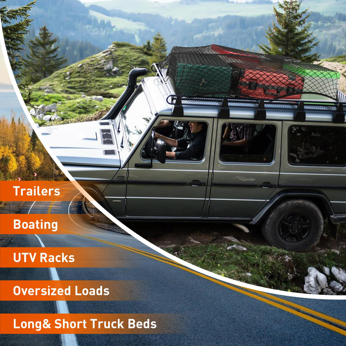 Suu66 lifestyle road trip setup showing tidy, organized cargo