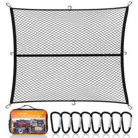 Suu66 net stretched in pickup bed keeping cargo secure