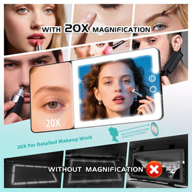 Suupvaor mirror installed on car sun visor benefit secure hands-free grooming