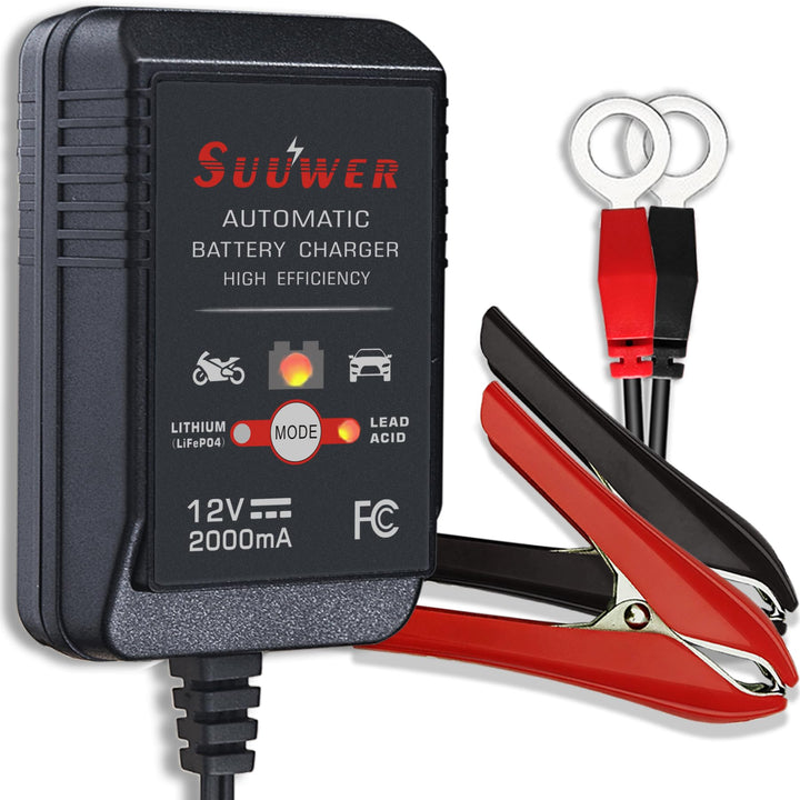 Suuwer charger front view showing compact design and port layout for easy storage