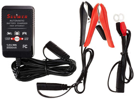 Suuwer charger mounted on garage wall offering tidy storage and accessibility benefit