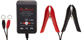 Suuwer charger with stretched cable showing 12-foot cord for flexible placement