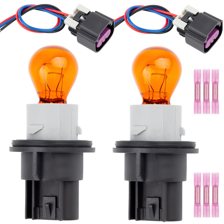 Svicari front package showing two sockets and included bulbs, clear replacement benefit