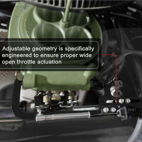 svteli throttle cable attached to bracket showing secure connection and reduced slop