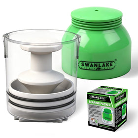 SWANLAKE bearing packer front view showing compact design and portability benefit