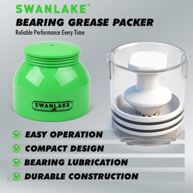 SWANLAKE bearing packer on service bench lifestyle shot for mobile mechanic convenience
