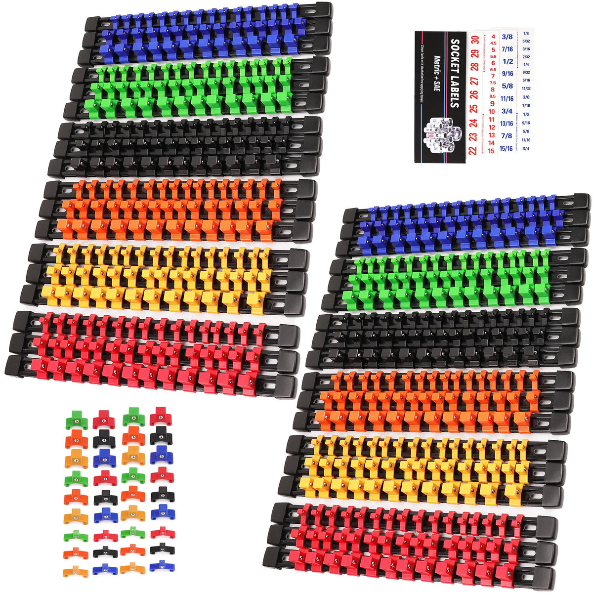 SWANLAKE front view of rails kit showing organized layout and storage benefit