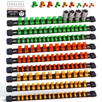 SWANLAKE GARDEN TOOLS front packaging showing three color-coded socket rails for quick identification