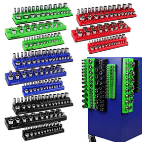SWANLAKE front packaging showing 12-piece socket organizer set benefits