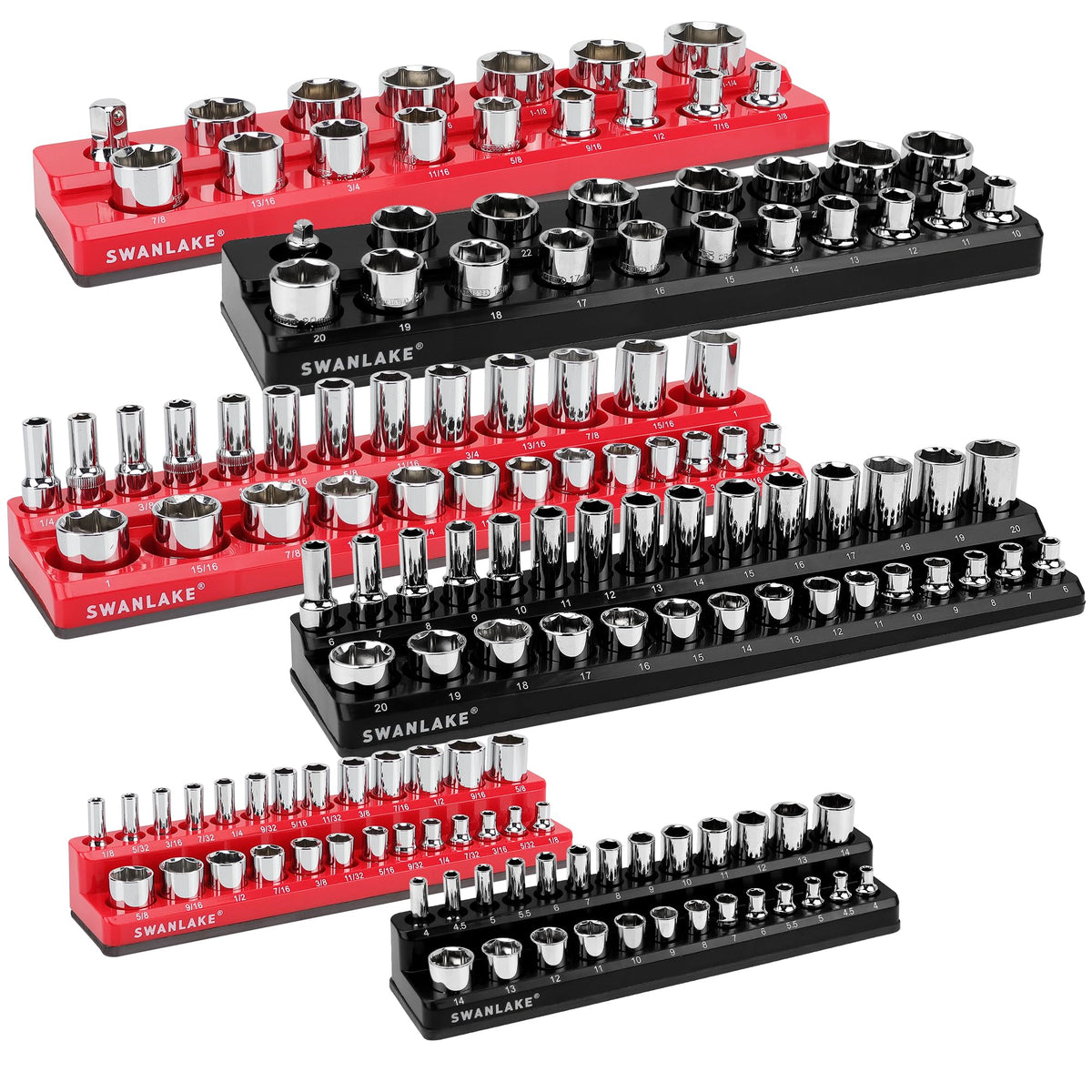 SWANLAKE GARDEN TOOLS front packaging showing full 6-piece set and capacity