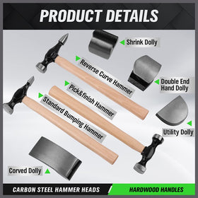 SWANLAKE hardwood handle texture detail offering vibration reduction and comfortable grip