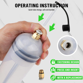 SWANLAKE metal-threaded nozzle ensuring leak-proof and durable connections