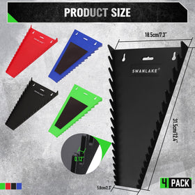 SWANLAKE trays displaying metric and SAE wrenches for fast size identification
