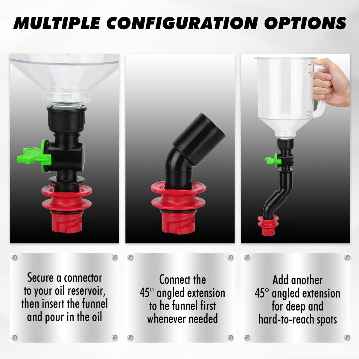SWANLAKE GARDEN TOOLS siphon hose and pump transferring oil cleanly and easily