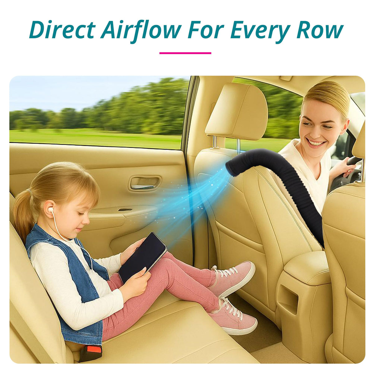 Swanoo BreezyBack included zip-tie accessory ensuring secure fit on odd vents