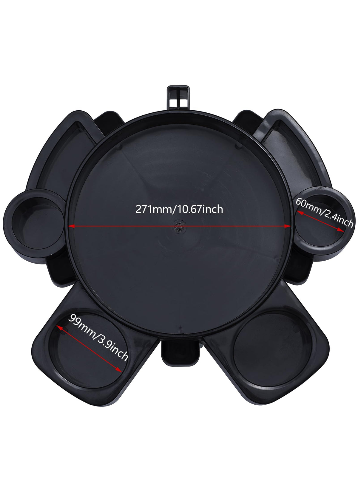 Swellisher close-up of 360-degree caster delivering smooth maneuverability benefit