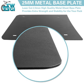 SWESGI base plate mounted on Harley Tour Pack adding reinforcement