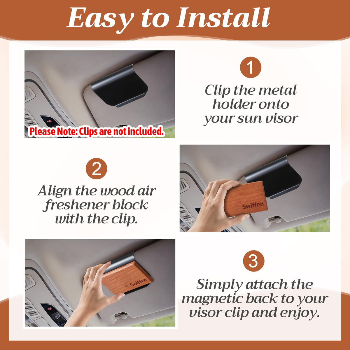 Swiffen thin refill edge profile emphasizing compact size for versatile placement and discreet scenting