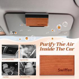 Swiffen six-scent layout with amber coconut grove vanilla ocean apple illustrating scent variety benefit