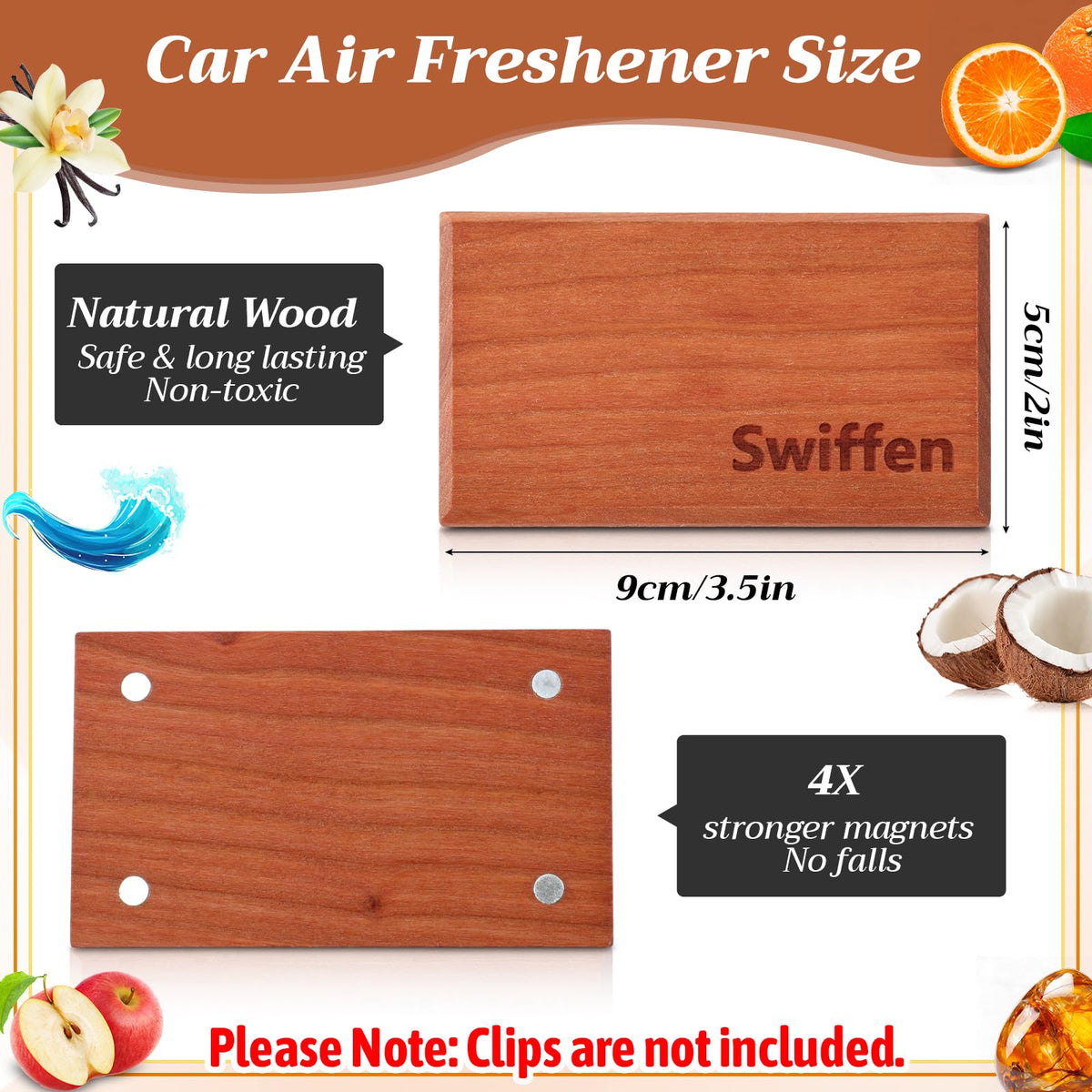 Swiffen close-up of cherry wood grain infused with oils highlighting natural texture and gradual diffusion