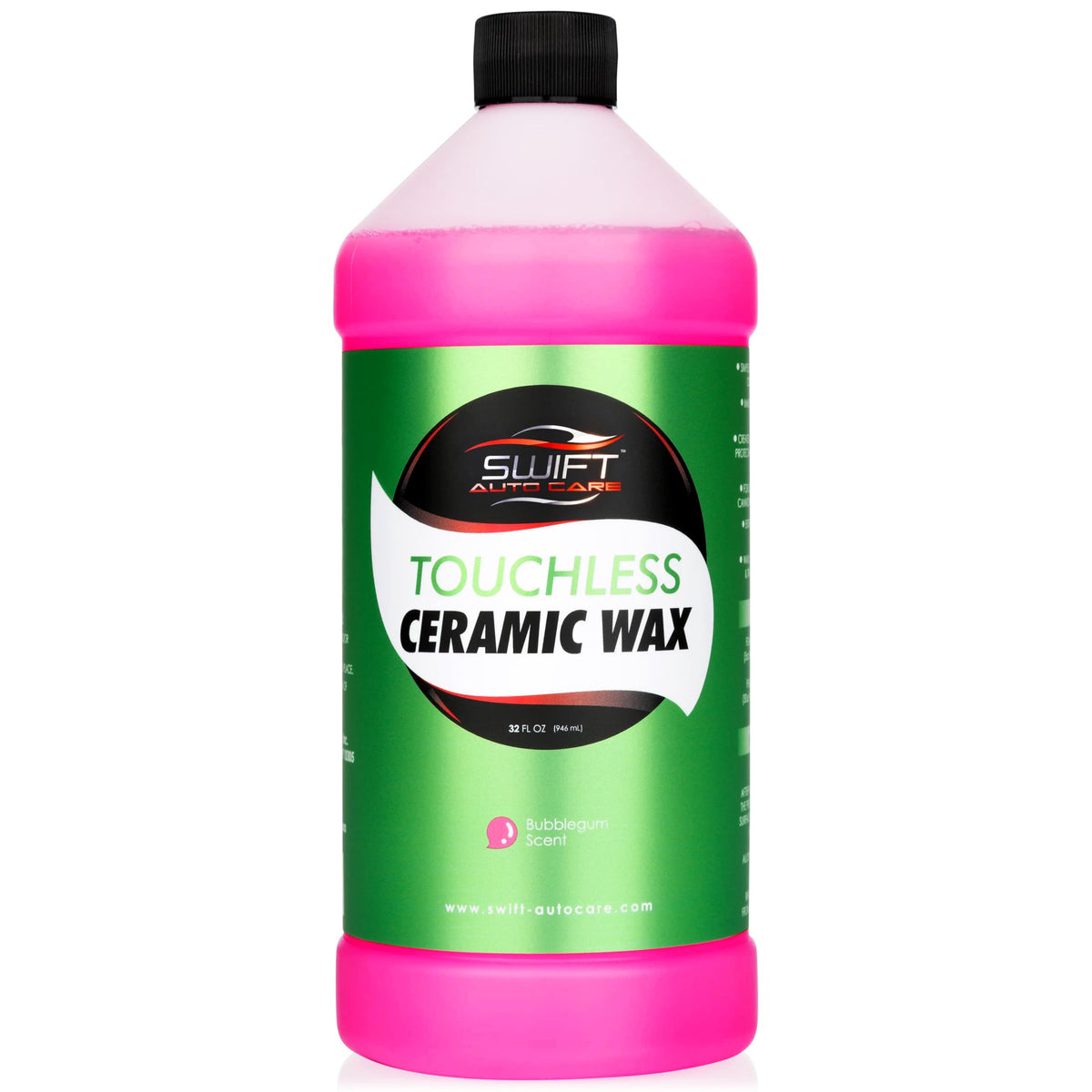 Swift Auto Care front label on 32 oz bottle showing product identity and benefits